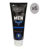 Kit 6 Cremas Depilatorias Men Powerful Corporal Depimiel