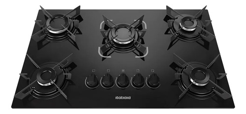 Cooktop Itatiaia 5 Bocas Tripla Chama Electra Preto  Bivolt