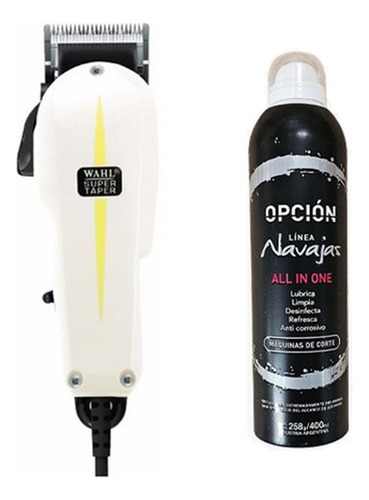 Kit Maquina Wahl Super Taper + Lubricante En Spray Opcion 