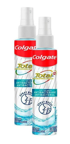 Kit 2 Enxaguante Bucal Spray Colgate Total 12 60ml