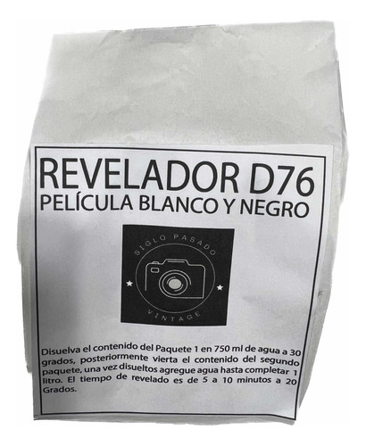 Revelador Fotográfico D76