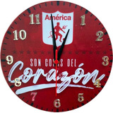 Reloj De Pared América De Cali / Reloj Personalizado 25,5 Cm