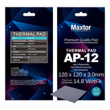 Maxtor Ap-12 High Compressibility Color Gris Pad Térmico 3.0mm Intensivo 14.8w/m-k