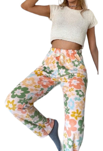 Pantalon Pijama Polar Soft Floreado