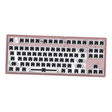 Mk870 Wire 87 Teclas Rgb Teclado Mecánico Para Rosado