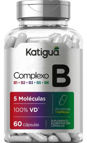 Complexo B ( B1 B2 B3 B5 B6 ) - 60 Cápsulas 500mg - Katiguá