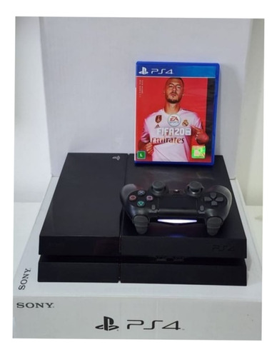 Playstation 4 Fat + 2 Controles Fifa 20 