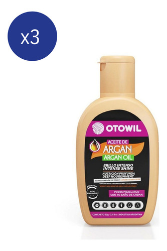 Pack Aceite De Argán Otowil 60 Ml