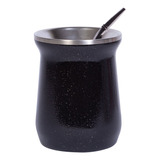 Vaso Yeti Termico Mate Cafe Acero Inoxidable Plateado Color Negro Tradicional