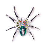 1 Deslumbrante Broche Con Forma De Araña Y Gorro De Diamante