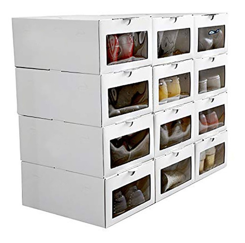 Caja Organizadora De Zapatos Con Visor 20 Unidades (h/t. 46)
