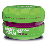 Nishman Serie De Peluqueria (05 Keratin Aqua Wax, 5.1 Fl Oz)