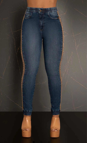 Calça Jeans Comfort Faixa Maria Gueixa Jeans Ref 8757