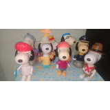 Muñecos De Plástico Snoopy Desarmables De Mcdonald's Usados 
