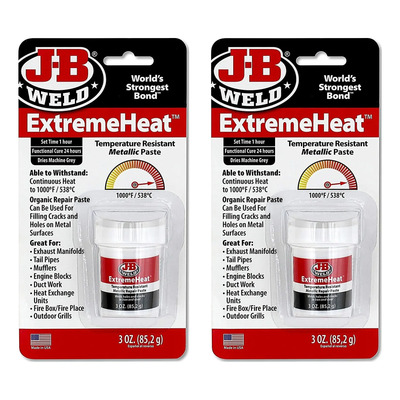 2- Pasta Jb Weld Alta Temperatura 85.2g Gris Oscuro Fija 1h
