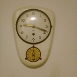 Reloj De Pared Alemán A Cuerda Con Timer En Perfecto Estado
