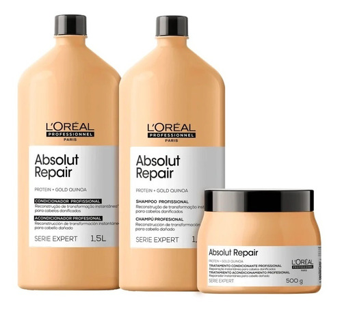 Loreal Kit Absolut Repair (sha + Cond + Máscara) Grande