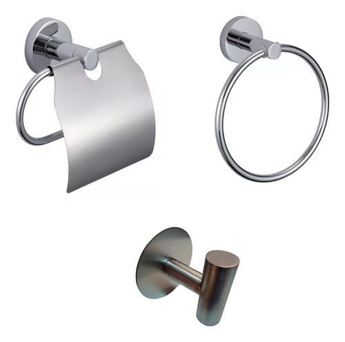 Set Accesorios De Baño Adhesivo 3 Piezas Calidad Premium