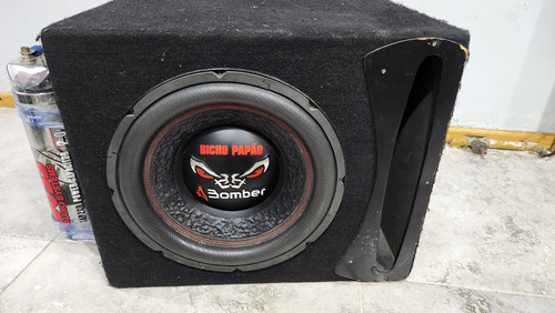 Subwoofer Bicho Papao 12  + Cajon + Potencia Boss 1500w 