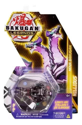 Bakugan Legends Nova Nillious Negro Se Ilumina