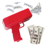 Pistola Maquina Lanza Billetes Super Dollar Money Gun Fiesta