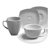 Juego Tazas Café + Plato Tsuji 2400 24 Piezas Cuadrado