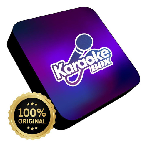 Karaoke Box Com Pontuação + 2 Microfones + Caixa De Som