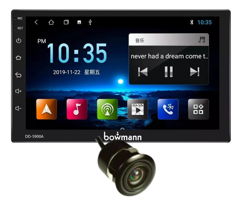 Radio Carro Bowmann  Android 12 Pantalla Tactil 7' Carplay Android Auto Wifi Gps Usb