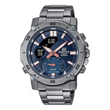 Reloj Casio Edifice Ecb-20dc-1adf Hombre Color De La Correa Gris Color Del Bisel Gris Color Del Fondo Gris