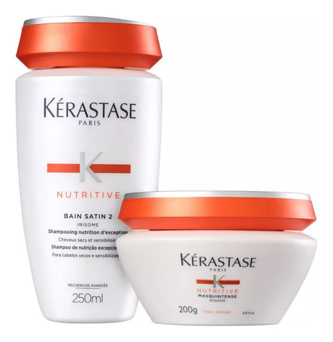 Kit Nutritive Satin 2 Masquintense Cabelos Grossos Sham+masc