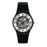Swatch Reloj Unisex Silver Glam (modelo: So29b109), Negro -.