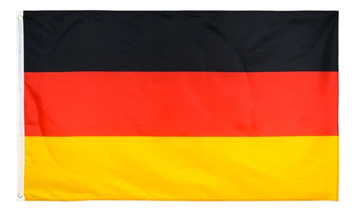 Bandeira Alemanha Oficial Mastro Media 90x60 Cm Cores Fortes