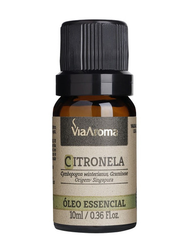 Oleo Essencial De Citronela 10ml - Via Aroma