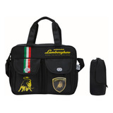 Bolso Maternal Cambiador Porta Mamadera Térmico Lamborghini