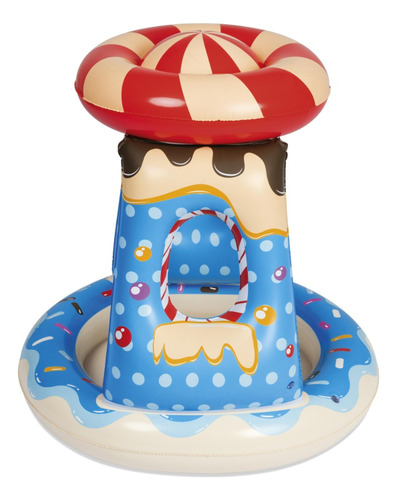 Pileta Inflable Candy Para Bebes Con Techo Protector Verano