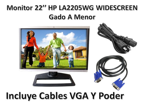 Monitor Hp La2205wg Widescreen 22'' Grado A Menor