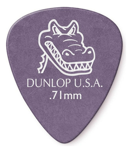 Púas Jim Dunlop Cocodrilo Gator C/ Grip 417r Pack X 6