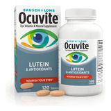 Ocuvite Lutein 120 Tabs Vitaminas Bausch & Lomb Import. Eeuu Sabor Sin Sabor