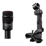 Audix D4 Instrumento Dinámico Profesional Micrófono Y Dflex 