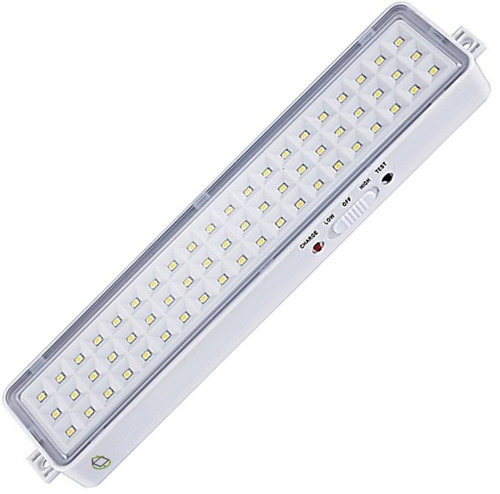 Luz De Emergencia Bateria Recargable 60 Led Hogar Oficina Color Blanco