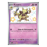 Carta Pokémon Tcg Kadabra Shiny Brilhante Destinos De Paldea