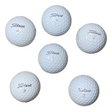 Set 6 Pelotas De Golf (titleist Usadas) + Tees De Regalo