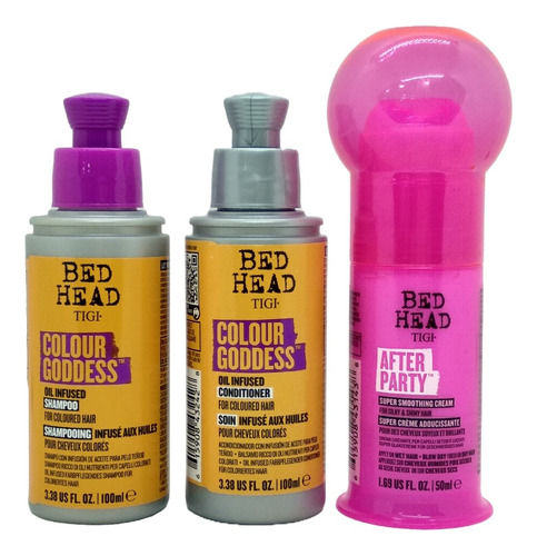 Tigi Colour Goddess Shampoo,acondicionador+after Party Viaje