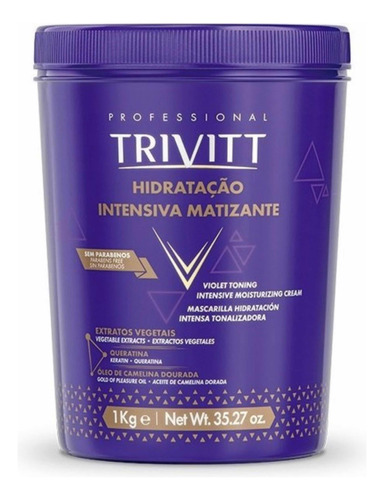 Hidrataçao Matizador Trivitt Itallian Profissional 1 Kilo
