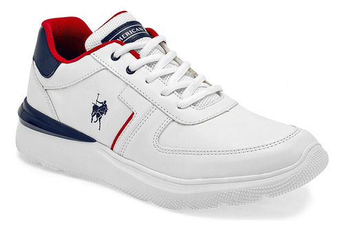 Tenis American Polo 2594 Para Hombre Color Blanco E8