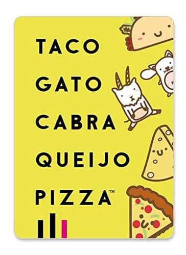 Papergames Taco Gato Cabra Queijo Pizza Português