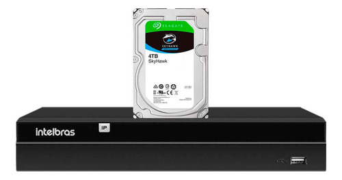 Nvd 1416 Gravador Digital Em Rede Intelbras + Hd 4tb Skyhawk