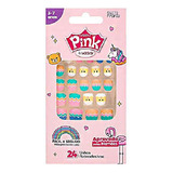 Kiss Unhas Autocolantes Pink Princess Nail Fpsp03