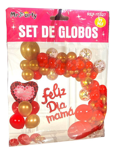 Set De Globos 79pcs Día De Las Madres Feliz Día Decoración 