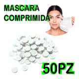 Mascara Facial Comprimida Pastilla Algodon Suave 50pz
